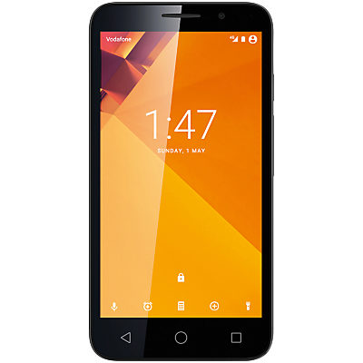 Vodafone Smart Turbo 7 Smartphone, Android, 5, Pay As You Go (£10 Top Up Included), 8GB Charcoal